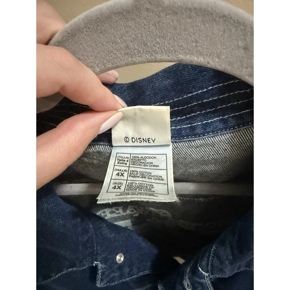 Vintage Disney Catalog Seven Dwarfs Denim Jacket Size 4X Unisex